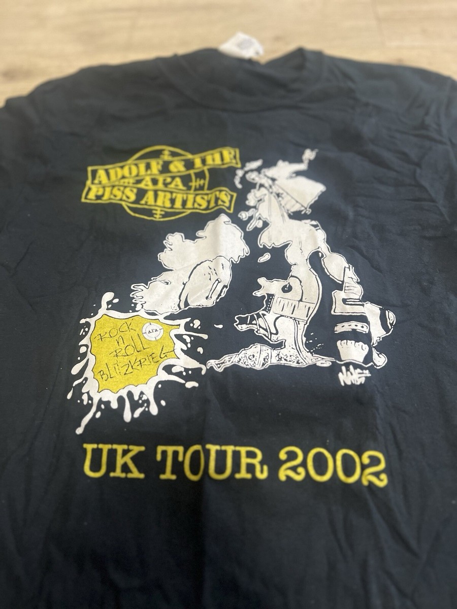 Adolf And The Piss Artists Vtg Uk 2002 Tour Shirt Black Size S Anti Heroes Oi View 3