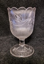 EAPG Hobbs-Brockunier Co Ribbed Ivy 5 3/4in x 3 1/2in Spooner c.1860's