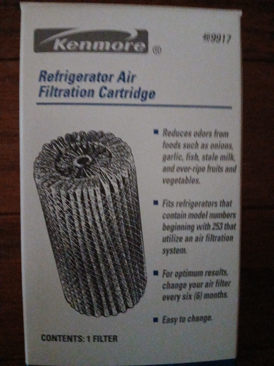 Kenmore Refrigerator Air Filtration Cartridge 469917 Filter New In Box