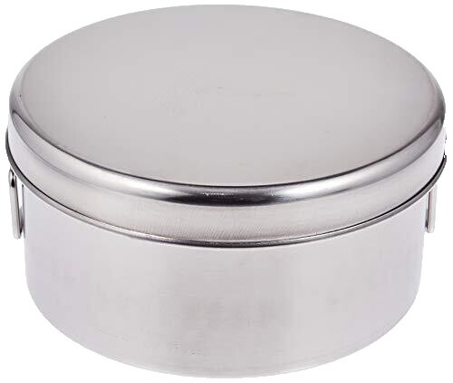 Zebra Stainless Steel Food Box and Pan w Insert Tray & Snap on Lid