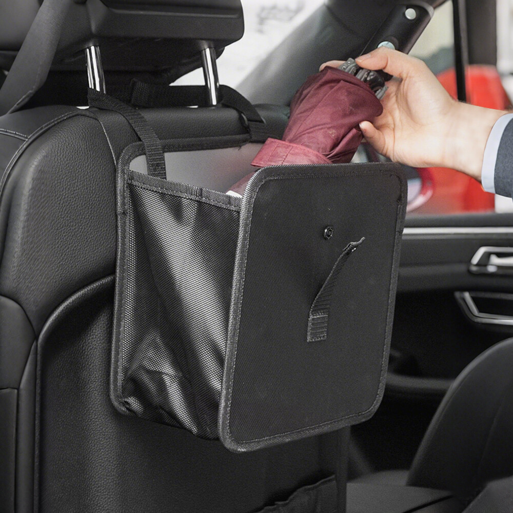 Universal Waterproof Car Seat Hanging Trash Can Storage Bag