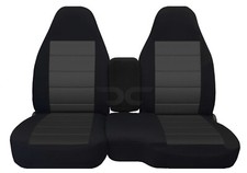 Car Seat Covers Blk-charcoal Console Cover Fits 98-03 Ford Ranger 60-40 Seats