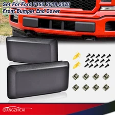 Front Bumper Guards Inserts Pads End Caps Cover Set Fit For Ford F150 2018-2020