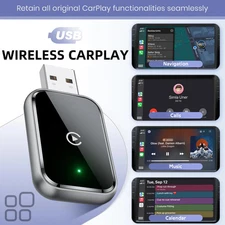Wireless CarPlay Adapter for iPhone 2in1 Wired to Wireless CarPlay Android Auto