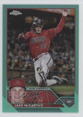 2023 Topps Chrome Aqua Refractor 161/199 Jake McCarthy #86 1ci2