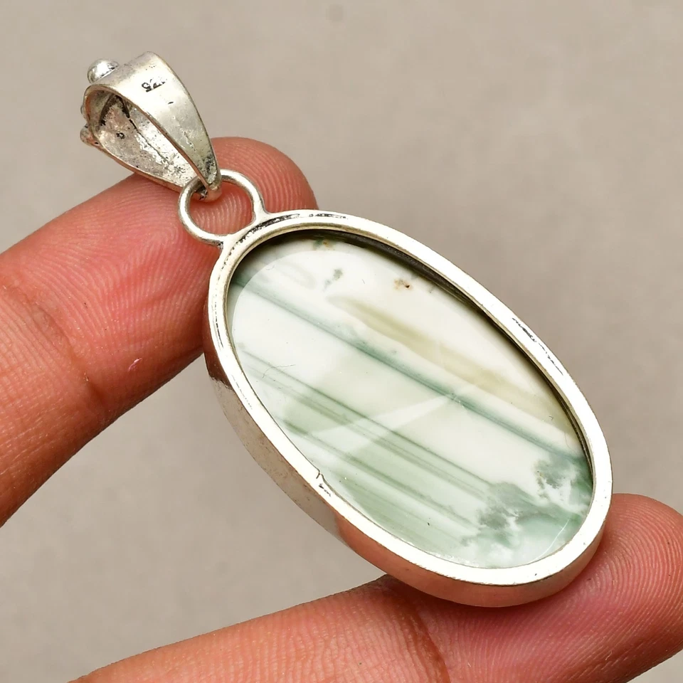 Ciondolo gioiello fatto a mano in argento sterling 925 con pietra preziosa... - Immagine 4 di 4