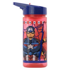 Avengers Trinkflasche 530 ml-Marvel Trinkflasche mit Griff & Trinkkappe BPA frei