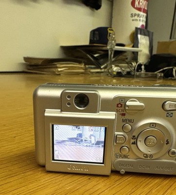 CANON POWERSHOT A400 COMPACT DIGITAL CAMERA & PANASONIC 2GB SD