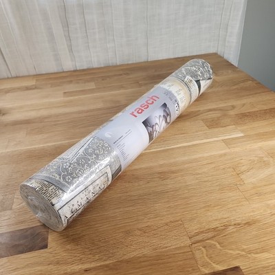 One Roll RASCH 1861 Style Taste Books Manuscripts Wallpaper 11 Yards NEW SEALED