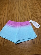NWT XS 4-5 Wonder Nation Multicolor blue/ purple Kids Towel Terry Shorts