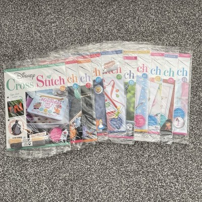 Disney Cross Stitch Magazines 10 Issues All Different Brand New Sealed 2182AB