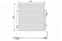 Kondensator Klimaanlage Valeo 814163 Aluminium FüR Jeep Cherokee Kk Crd 4X4 Van