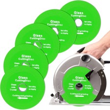 5 Pack Diamond Cutting Disc Blade for Angle Grinder, 4 Inch Ceramic Glass Tile
