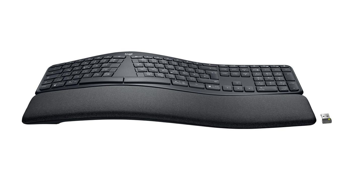 Logitech ERGO K860 Business Ergonomic Wireless Keyboard in Graphite - Image 3