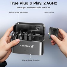 Wireless Microphone for iPhone, iPad, Android, etc   Pro 2.4GHz free shipping