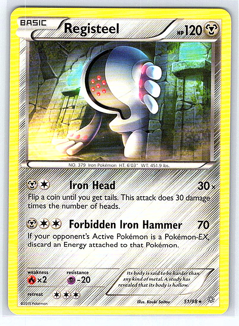 Registeel 51/98 Ancient Origins NM or LP Pokemon Card