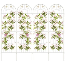 4 Pack 71" x 20" Metal Garden Trellis Rustproof Plant Support for Garden Yard