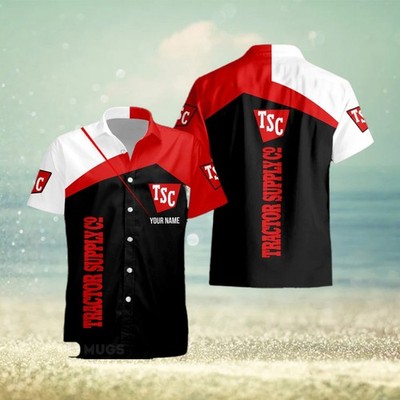 Custom Name tractor supply co Style 4 Logo Trademark 3D Hawaiian Shirt For Men A