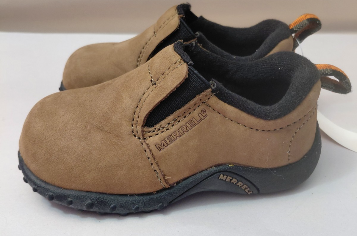 Scarpe Merrell Jungle Moc bambino taglia 6 5 slip on nabuk marrone scamosciato J60527