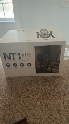 Rode NT1 5th Generation Condenser Microphone with SM6 Shockmount and Pop Filter