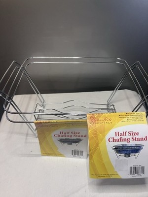 New 2 Catering-Rite Stainless Steel Half Chafing Stands Catering Essentials New
