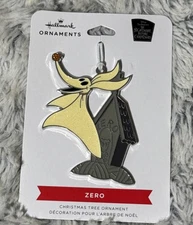 Hallmark The Nightmare Before Christmas Zero Metal Flat Ornament 3"