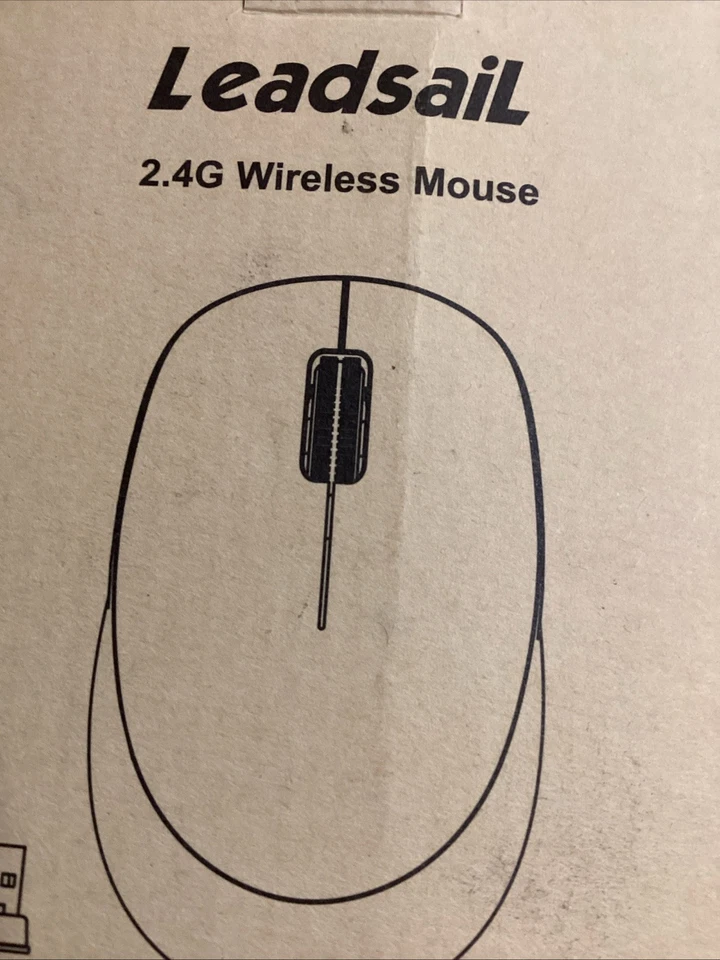 LeadsaiL Wireless Mouse for Laptop Cordless Computer USB Mouse Silent Ambidextro - Image 4 of 4