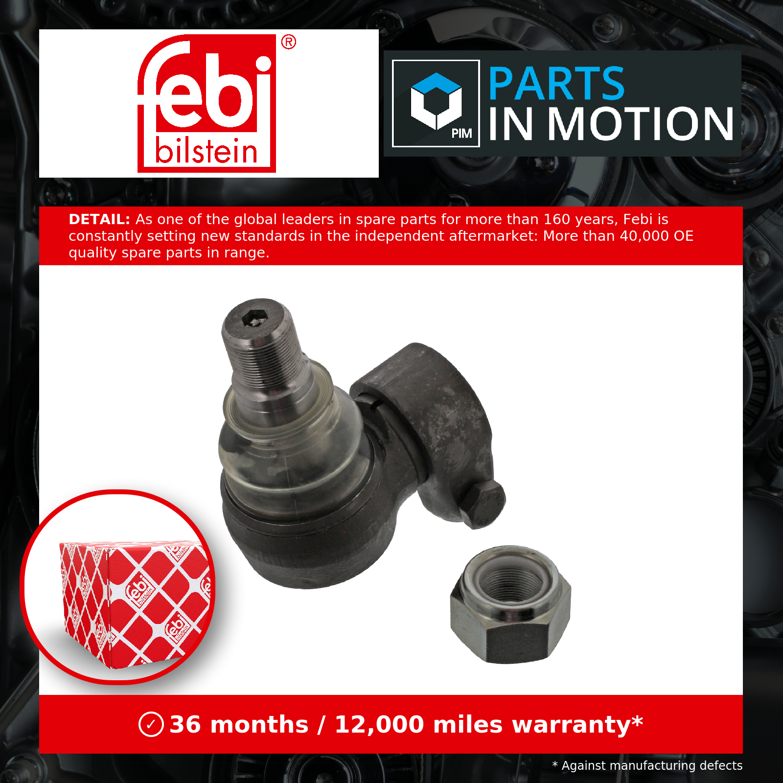 Tie / Track Rod End 43799 Febi Joint 1271126 042538048 0042538048 42538048 New