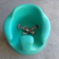 Preowned Bumbo Baby Seat Blue Portable Travel Seat for Infants Clean Ready To Go