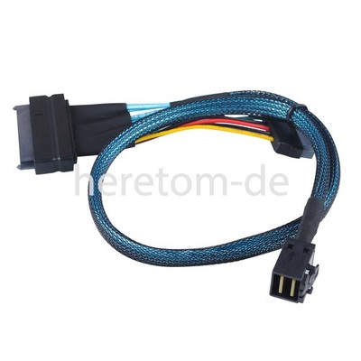 12GB/s Mini SAS Cable sff-8643 to sff-8639 NVMe SSD With 15 Pin SATA Power