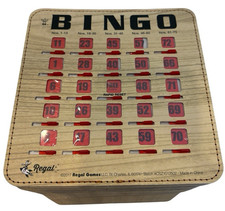Regal Finger Tip Shutter Slide Thick Cardboard Bingo Cards - Lot of 25