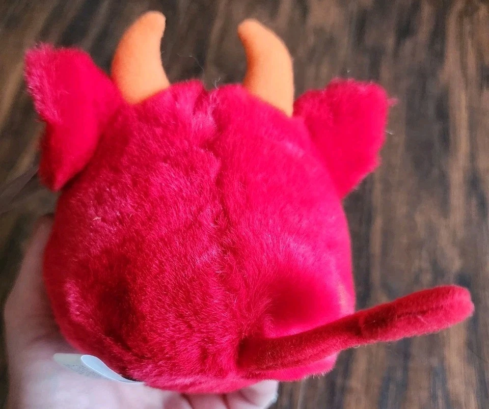 PUFFKINS by Swibco, Limited Edition, "RED" Devil Vintage 1997 Plush Toy - Image 3 of 4