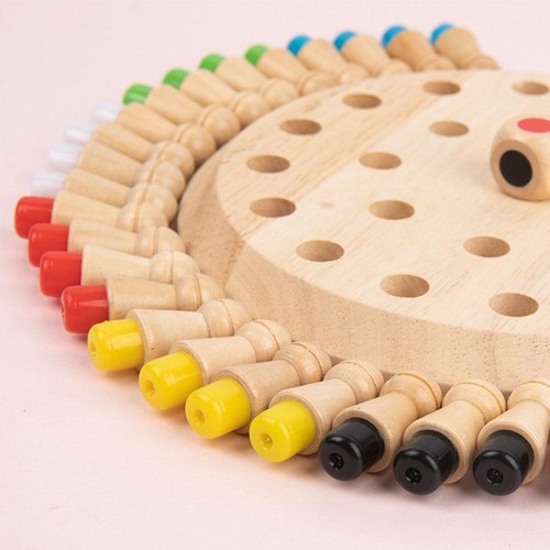 Memory Match Stick Kinder Schachspiel aus Holz Lernspielzeug Schach Spiel Kind - Bild 7 von 10