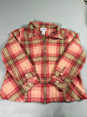 Pendleton Weaving for Life Plaid Full Zip 100% Virgin Wool Jacket Womens 2X