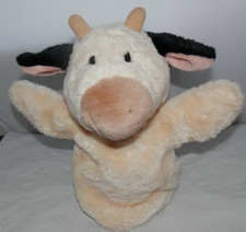 Gund Plush Cow Milkshake 10" Hand Puppet