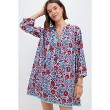 TUCKERNUCK BEACH Mauve and Rose Wildflower Bondi Coverup Size XL NWT