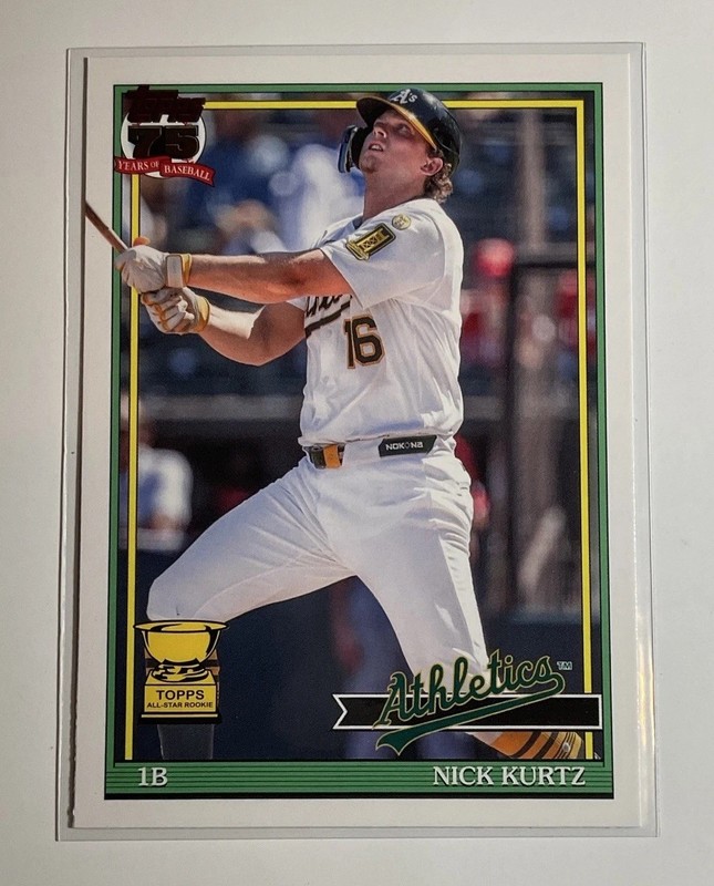2026 Topps 1991 Series ALL-STAR ROOKIE CUP Nick Kurtz #91B2-24 Athletics MLB