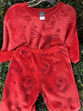 The Nightmare Before Christmas Kids Woobie Pullover Red Sweater  Pants Large