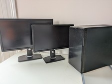 Scan 3XS Desktop Computer With Dell U2713HM & U2312HMt Monitors