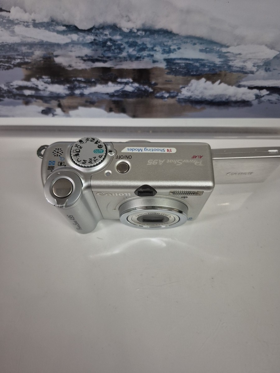 Canon PowerShot A95 5.0メガピクセル Canon PowerShot A95 5.0MP Digital Camera - Silver for sale online