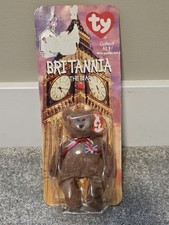 Vintage TY Britannia The Bear Beanie Baby 1997 Retired