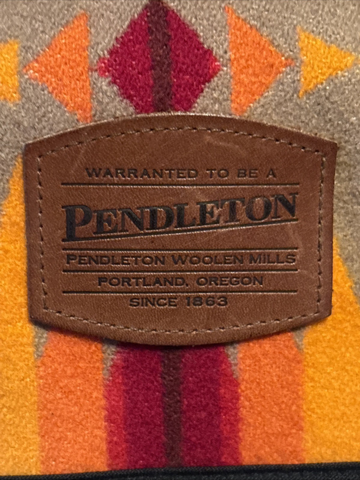 Pendleton Over The Shoulder Backpack Style Wool A… - image 2