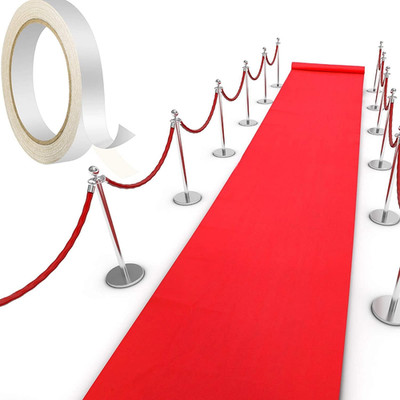 Red Carpet Runner Rug for Party 55Gsm Thickness Red Carpet for Prom with 1 Piece