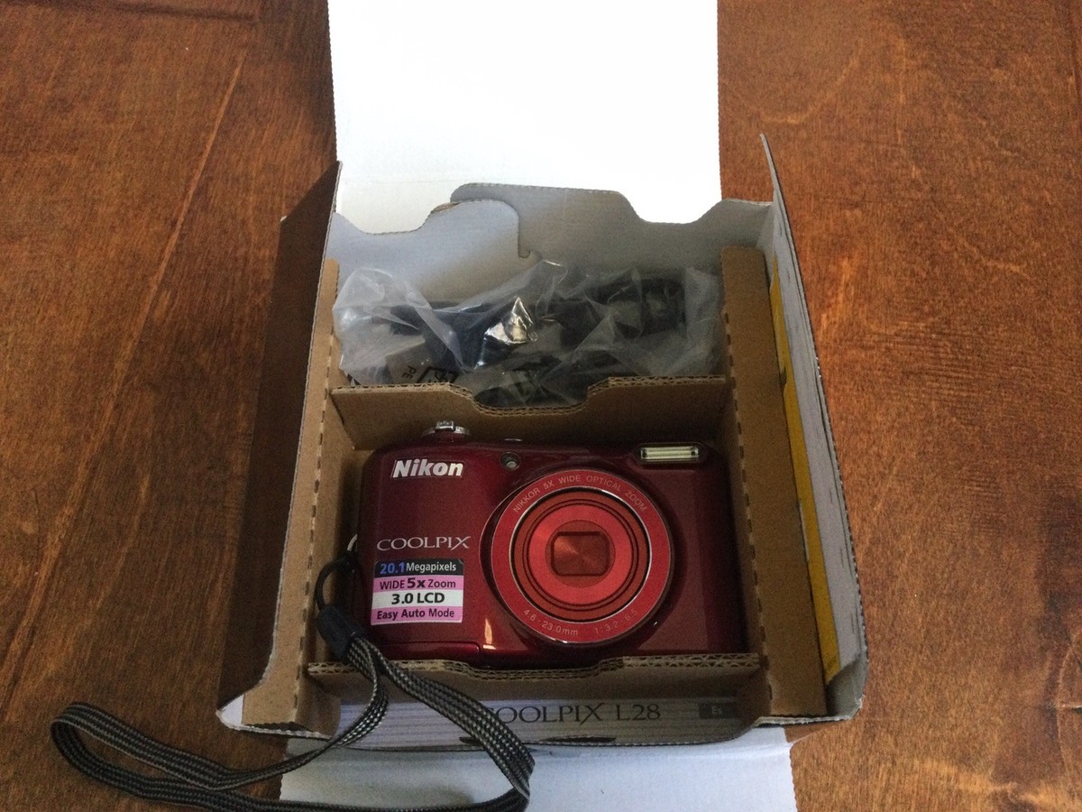 Nikon COOLPIX L28 20.1MP Digital Camera - Red for sale online | eBay