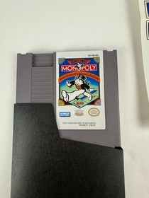 Monopoly NES Complete CIB GREAT Condition w/ RARE Poster Mint! 🔥 🔥