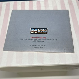 NES CIB Bad Dudes Nintendo Entertainment System Complete Box & Manual Good Cond