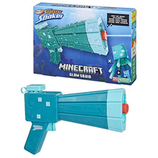 Nerf Super Soaker Minecraft Glow Squid Water Blaster Kids Outdoor Toy