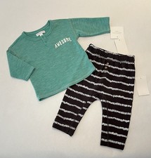 Baby Boy 6 Months Pants Shirt 2 PC Set Cute Outfit New Awesome