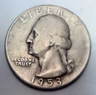1953-S Washington Quarter