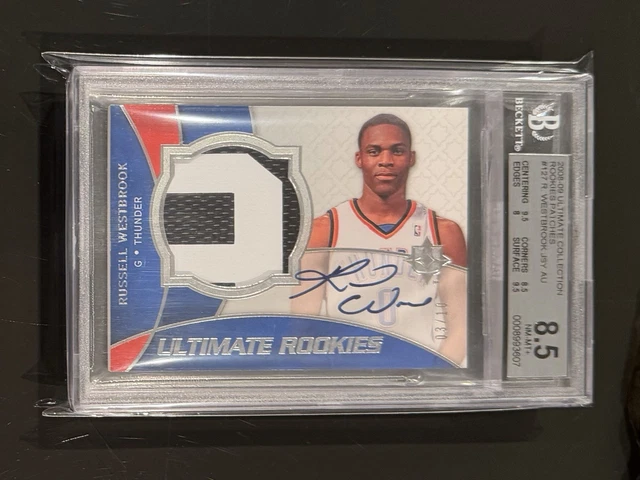 2008 Ultimate Collection Russell Westbrook 127 RC SSP 3/10 RPA Rookie BGS 8,5/10